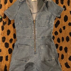 Show Me Your MuMu Ranch Romper in French Blue